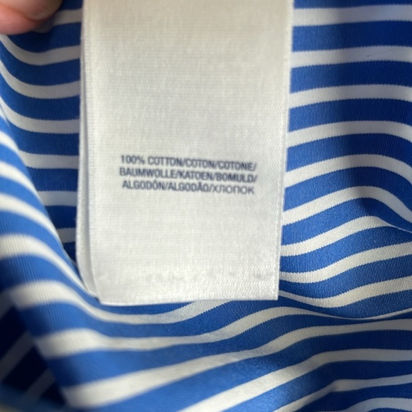 Ralph Lauren Striped Ruffled Front Blouse - Picture 6 of 6